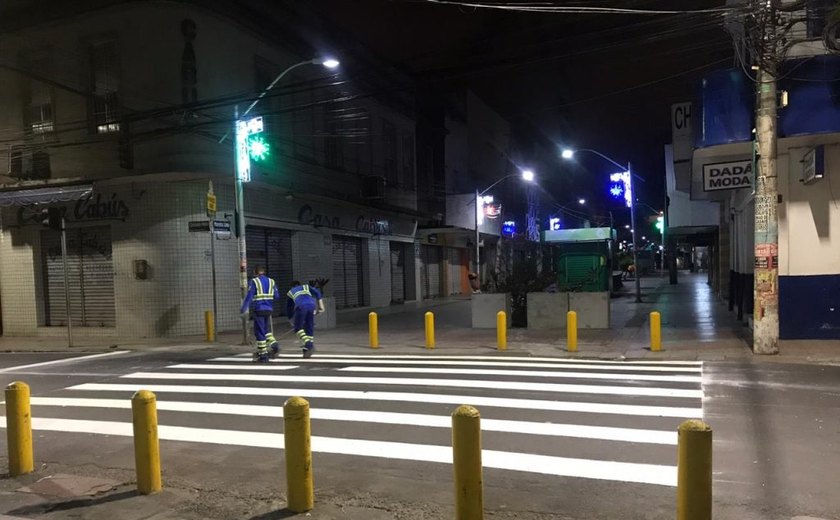 Nova Maceió: ruas do Centro recebem novas sinalizações