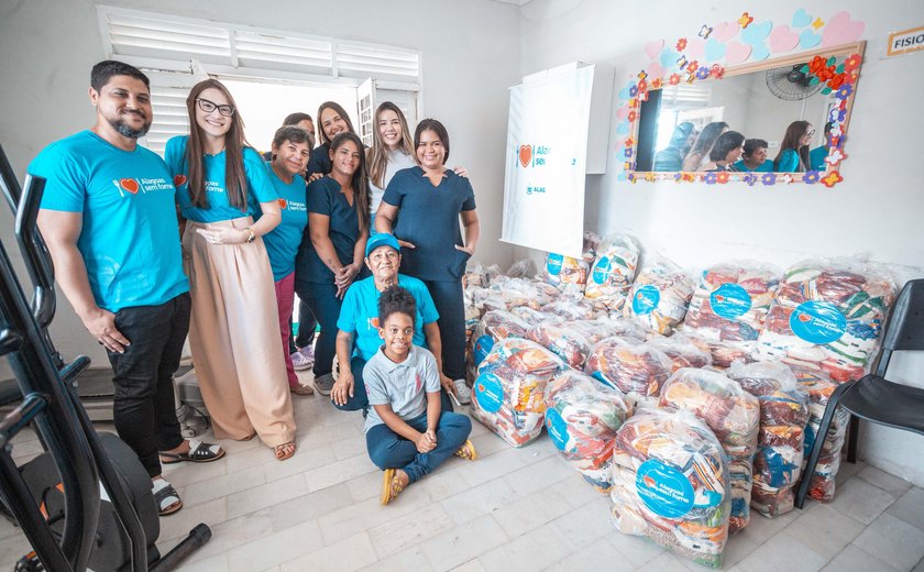 Alagoas Sem Fome doa uma tonelada de alimentos a instituto que atende idosos em vulnerabilidade social
