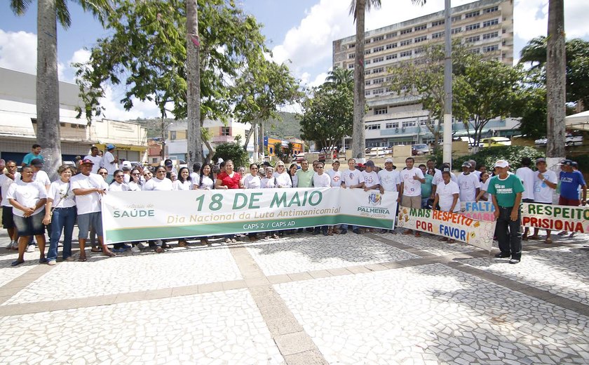 Unidades de Saúde realizam caminhada pelo Dia Nacional da Luta Antimanicomial, em Palmeira