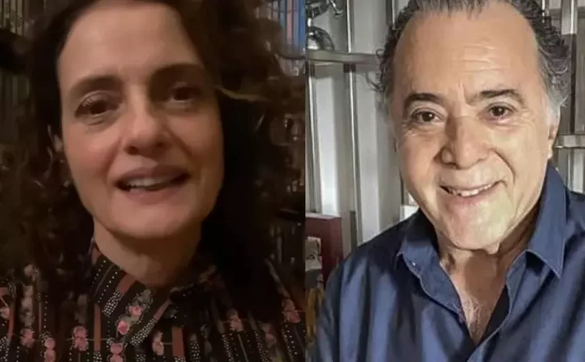 'Foi um susto. Ele está muito bem', diz Denise Fraga sobre recuperação de Tony Ramos; vídeo