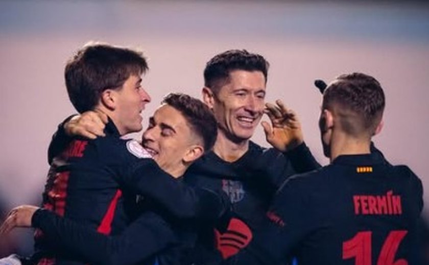 Em ritmo de treino, Barcelona goleia Barbastro, da 4ª Divisão da Espanha, pela Copa do Rei