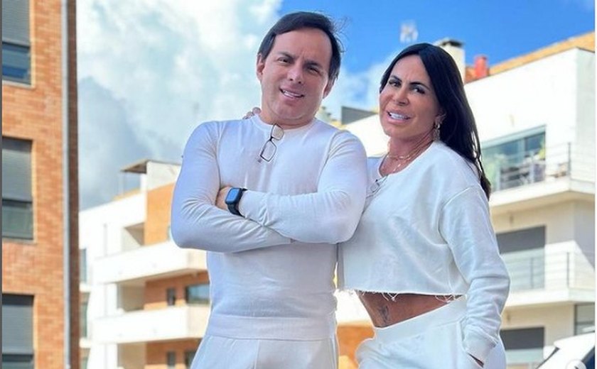 Gretchen posa com marido e ganha elogios na web: 'Finalmente encontrou sua metade da laranja'