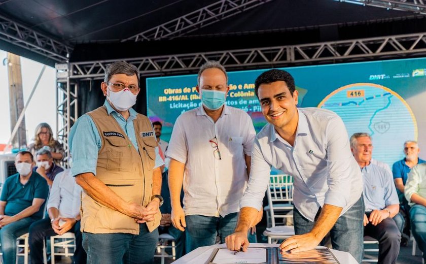 Emendas de JHC garante conclusão das obras da BR-416, que liga Ibateguara a Colônia Leopoldina