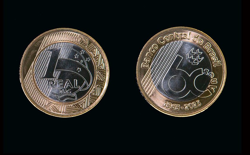 Banco Central lança moeda comemorativa de R$ 1 pelos 60 anos do órgão
