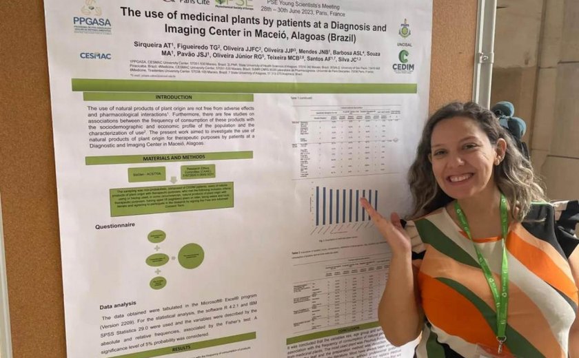 Pesquisadora da Uncisal apresenta estudo durante evento científico em Paris