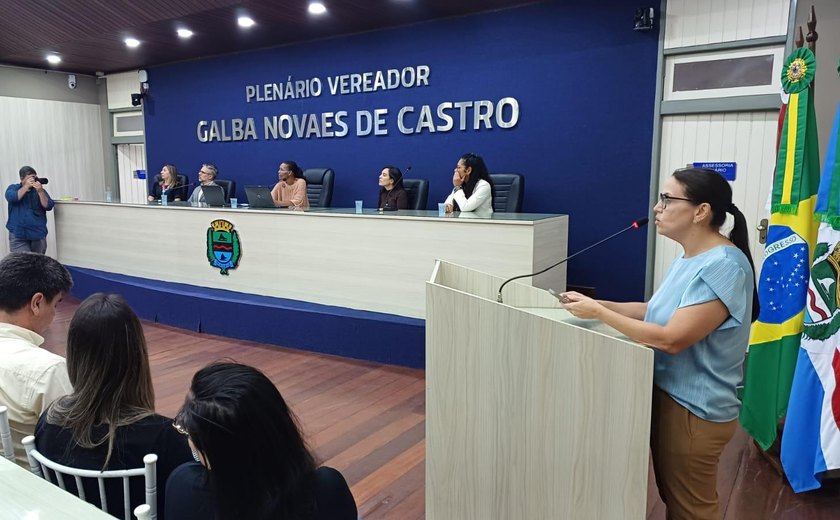 Saúde apresenta relatório de prestação de contas em audiência pública na Câmara de Vereadores