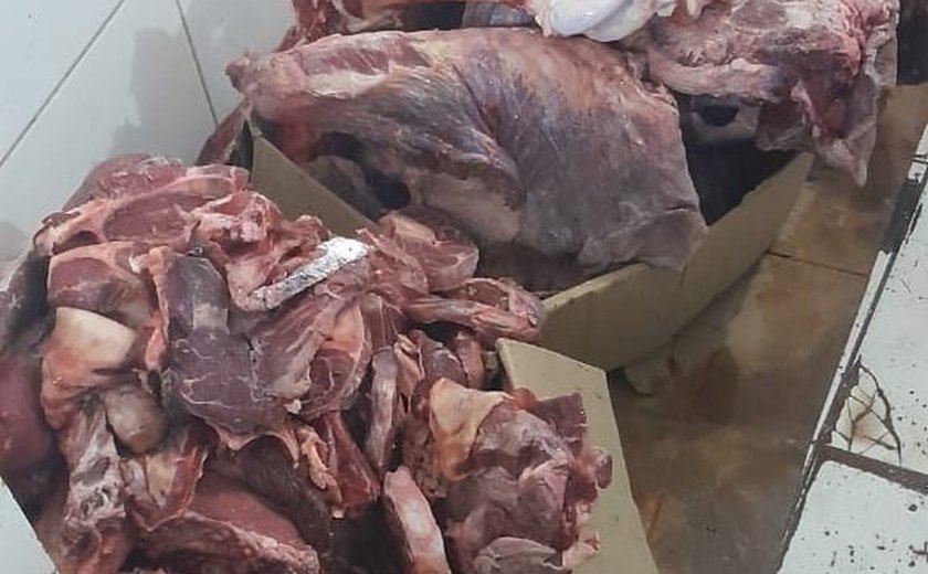 Carne imprópria para consumo humano estava sendo comercializada em Palmeira dos Índios