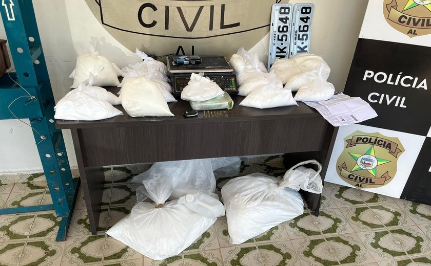 Polícia Civil apreende mais de 40kg de drogas em Arapiraca