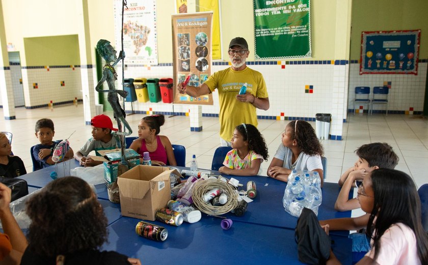 Projeto de Arte e reciclagem iniciou no último final de semana, oficinas voltadas para crianças de comunidade quilombola
