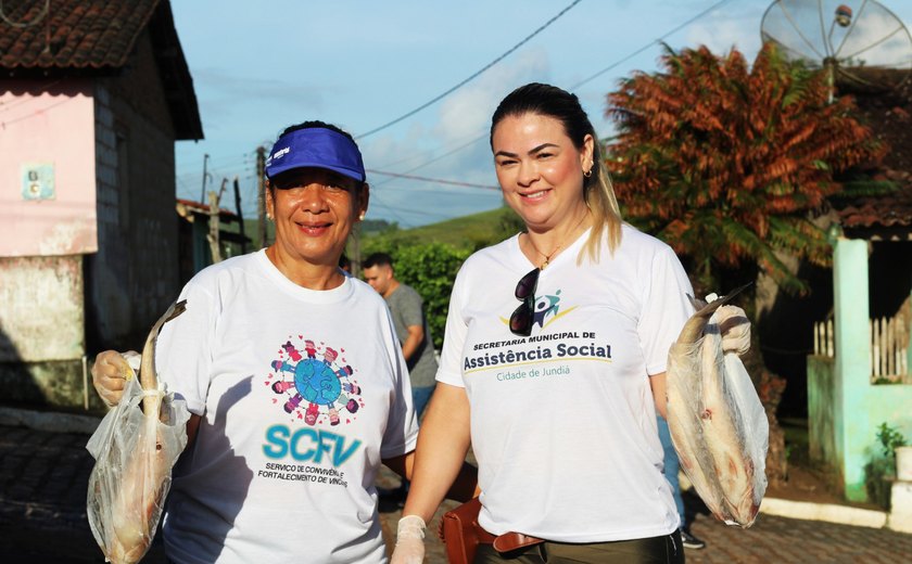 Assistência Social realiza tradicional entrega peixes para todas as famílias de Jundiá