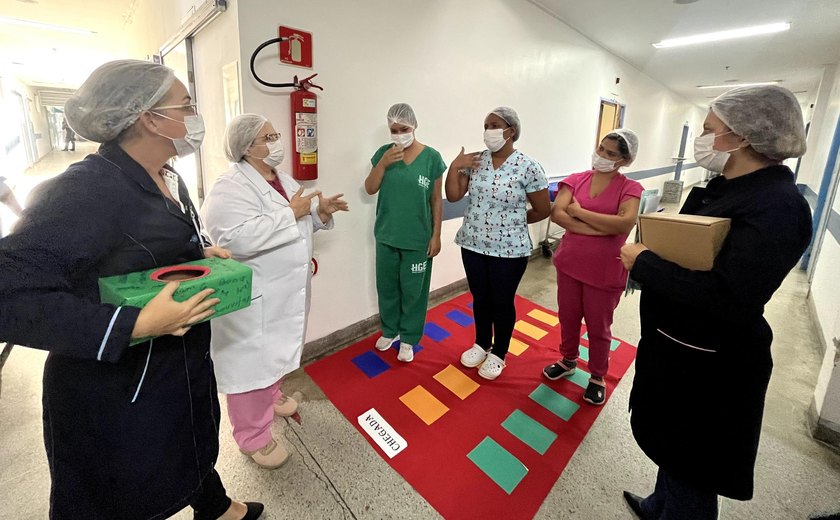 Metas de Segurança do Paciente são ensinadas de forma lúdica aos servidores do HGE