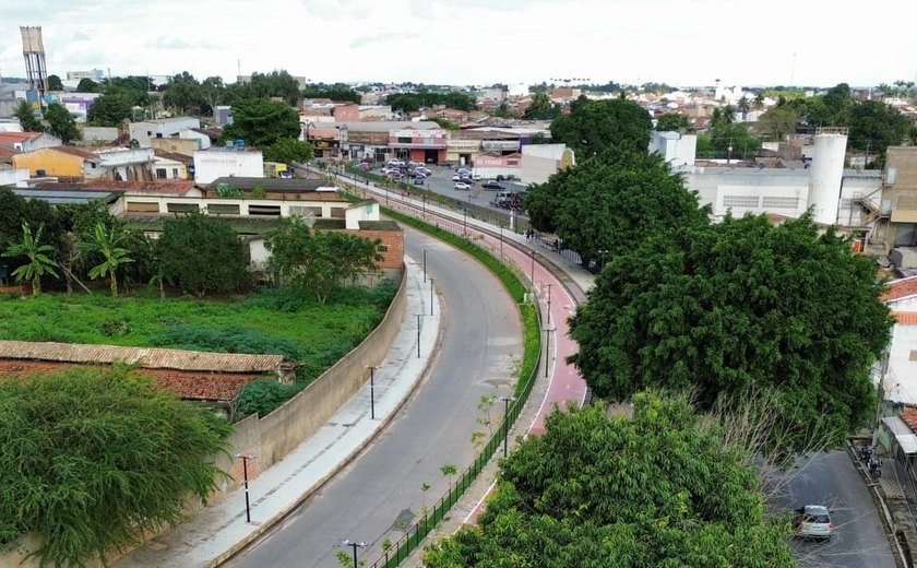 Ciclovia já contempla 90% da área central de Arapiraca