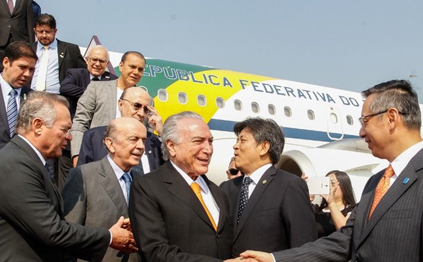Temer chega à China em sua 1ª viagem internacional como presidente