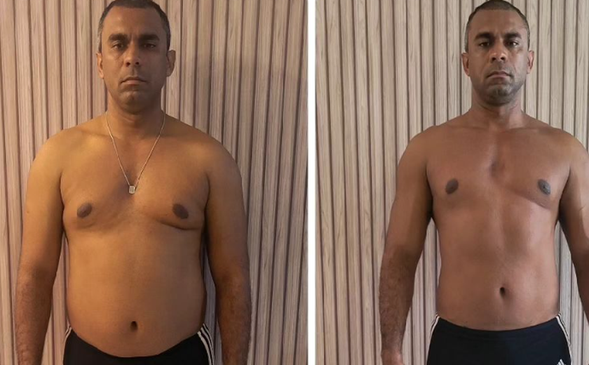 Shape de carnaval? Irmão de Anitta, Felipe Terra mostra processo de transformação do corpo em 6 meses