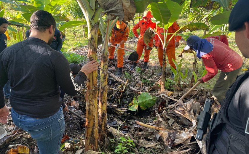 Cadela do Bombeiros localiza restos mortais a três metros de profundidade em União dos Palmares