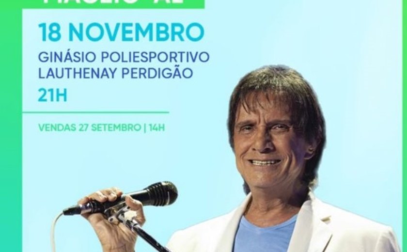 Roberto Carlos promete noite inesquecível em Maceió com show marcado para 18 de Novembro