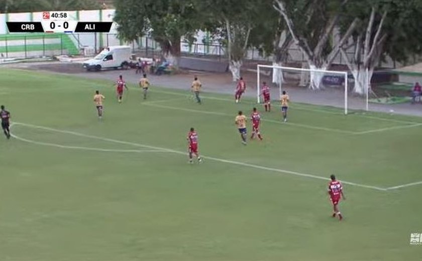 CRB garante vitória de última hora contra o Aliança na abertura da Copa Alagoas