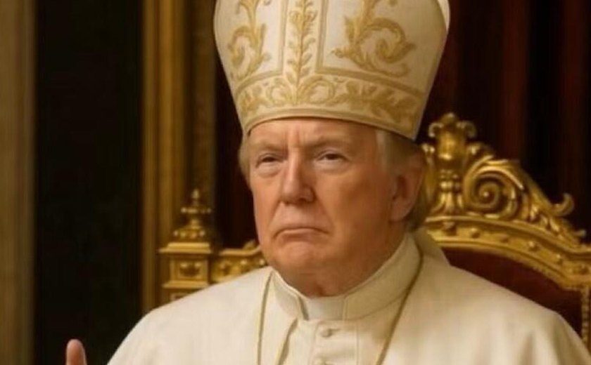 Trump e Casa Branca postam imagem do presidente dos EUA como papa