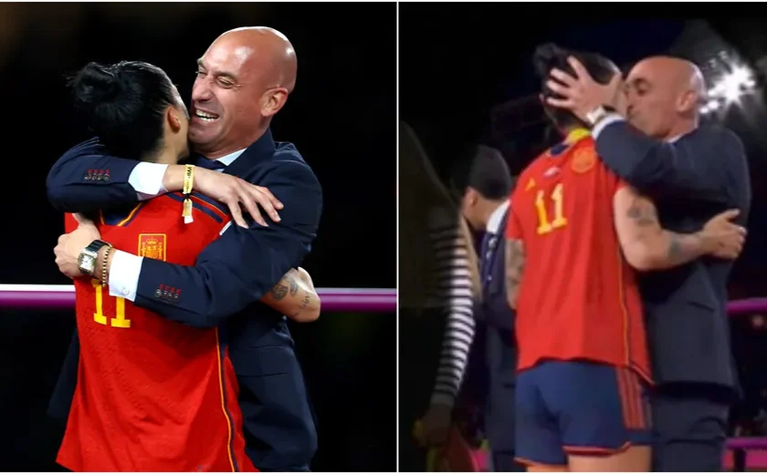 Ex-dirigente da Federação Espanhola de futebol vai a julgamento por beijo forçado em atleta