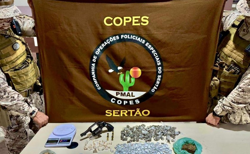 Polícia Militar apreende três armas de fogo e drogas em Alagoas nas últimas 24 horas