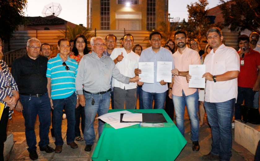 Prefeitura de Palmeira inicia revitalização da Praça São Pedro