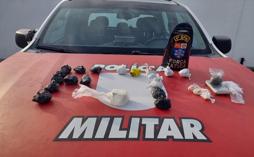 Combate ao tráfico: PM apreende maconha, cocaína e crack em ação no Rio Novo