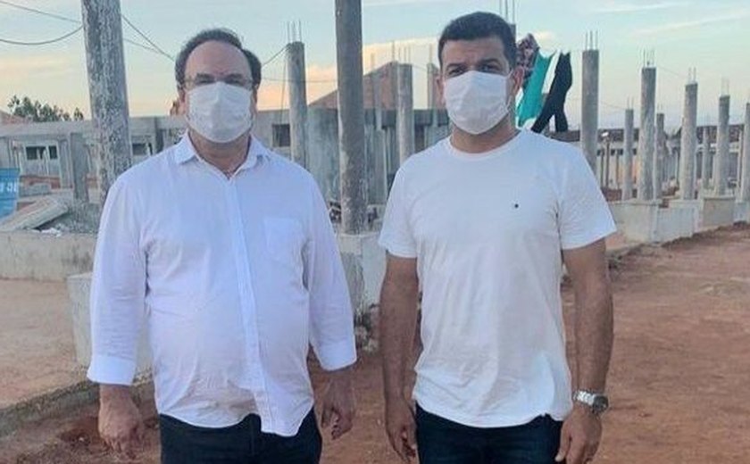 Luciano visita obras e agenda reunião com construtora da UPA