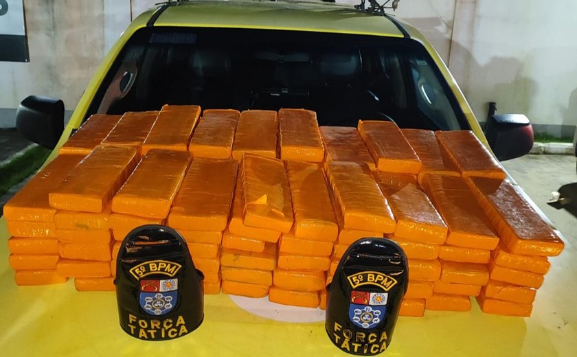 PM apreende mais de 92 quilos de maconha no Benedito Bentes