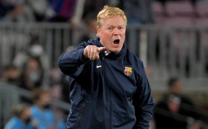 Koeman descarta fracasso no Barcelona: ‘Saí a 8 pontos do líder e agora dobrou’