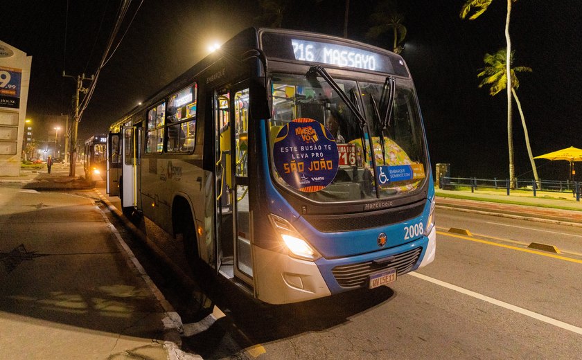 Prefeitura de Maceió disponibiliza 15 linhas especiais gratuitas para o São João Massayó