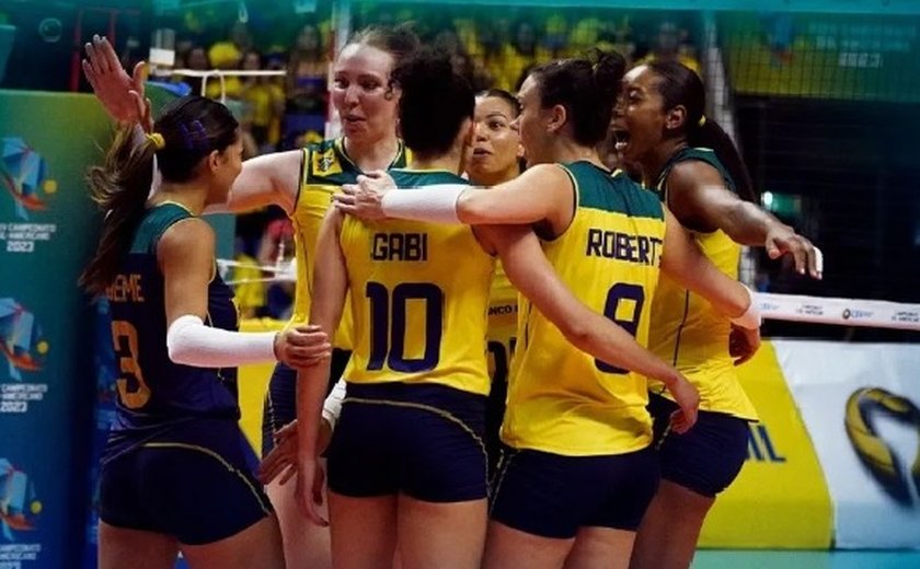 Brasil domina Argentina e faz mais um 3 a 0 no Sul-Americano de vôlei