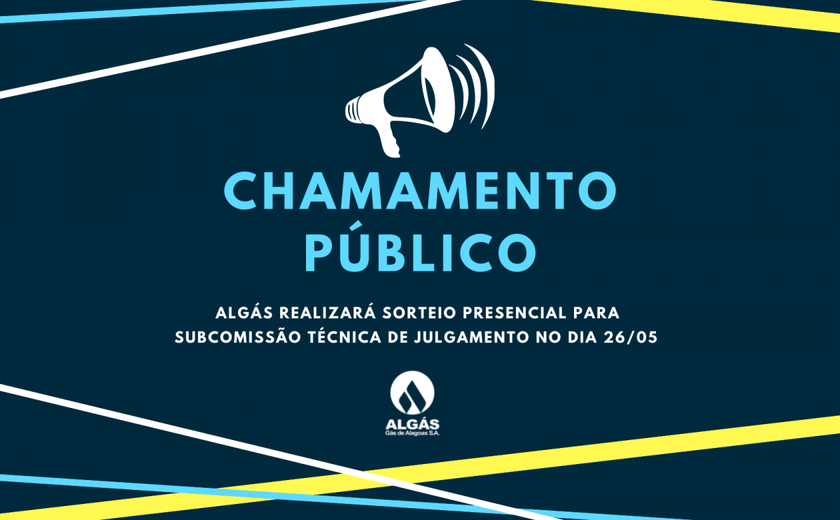 Algás realizará sorteio para subcomissão técnica de julgamento