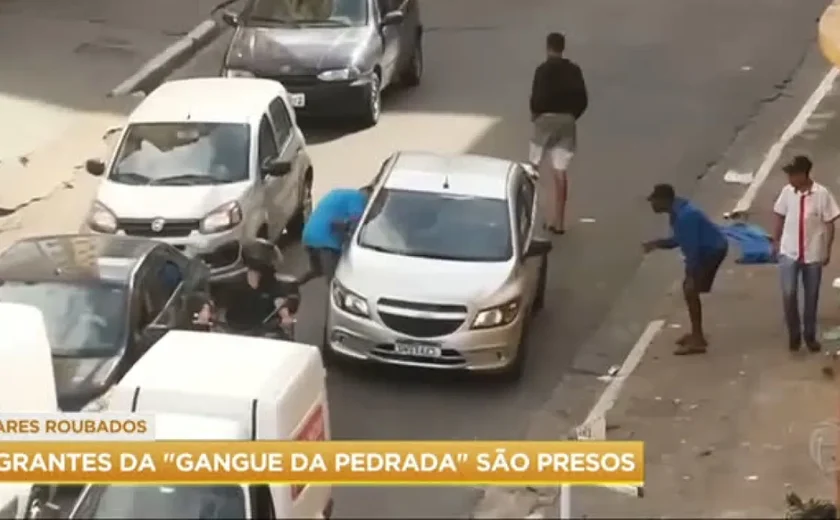 'Gangue da pedrada': polícia prende 8 suspeitos de quebrar vidros de carros e roubar celulares