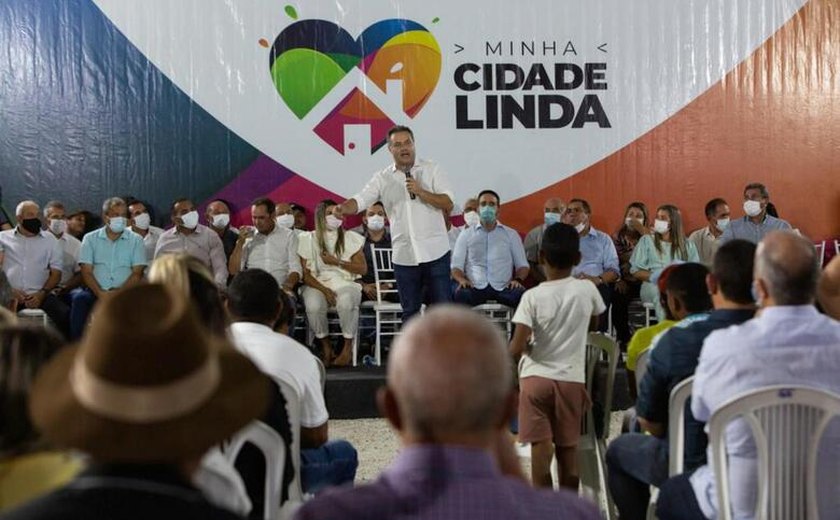 Renan Filho entrega obras e anuncia mais investimentos para senador Rui Palmeira e Carneiros