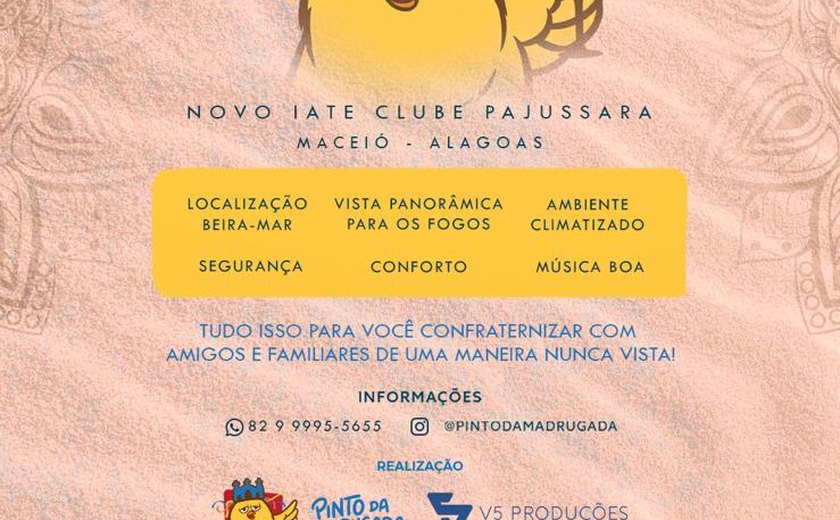 Pinto da Madrugada anuncia festa de réveillon