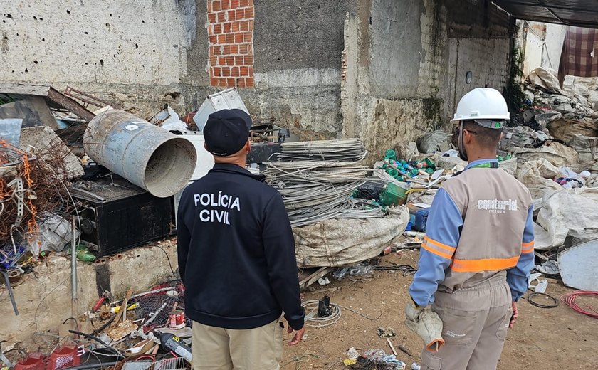Santana do Ipanema: PCAL recupera 1 tonelada de materiais furtados da Equatorial em operação