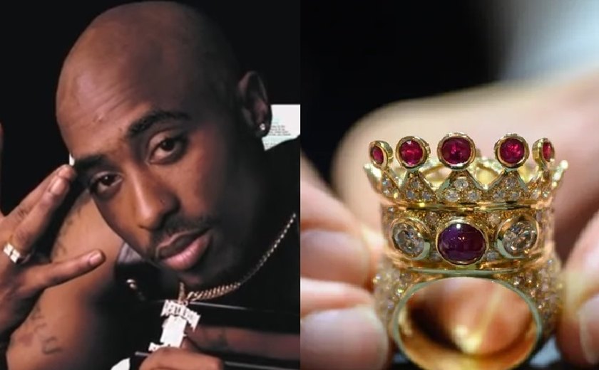 Anel usado por Tupac durante última aparição pública é vendido por R$ 4,75 milhões