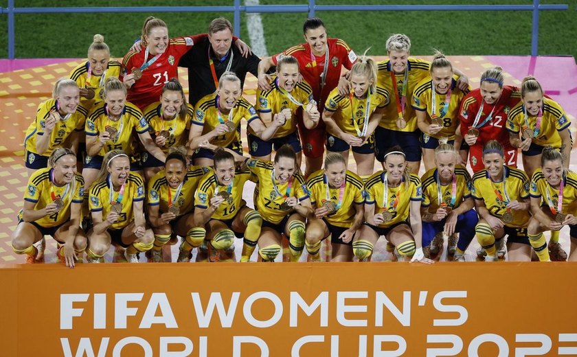 Suécia bate a Austrália e conquista quarta medalha de bronze na Copa do Mundo