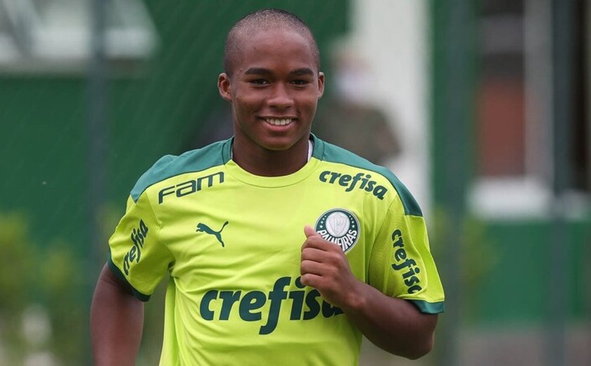 Endrick diz não ter pressa para jogar nos profissionais do Palmeiras