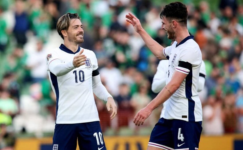 Rice e Grealish marcam e Inglaterra estreia na Liga das Nações B com vitória sobre a Irlanda