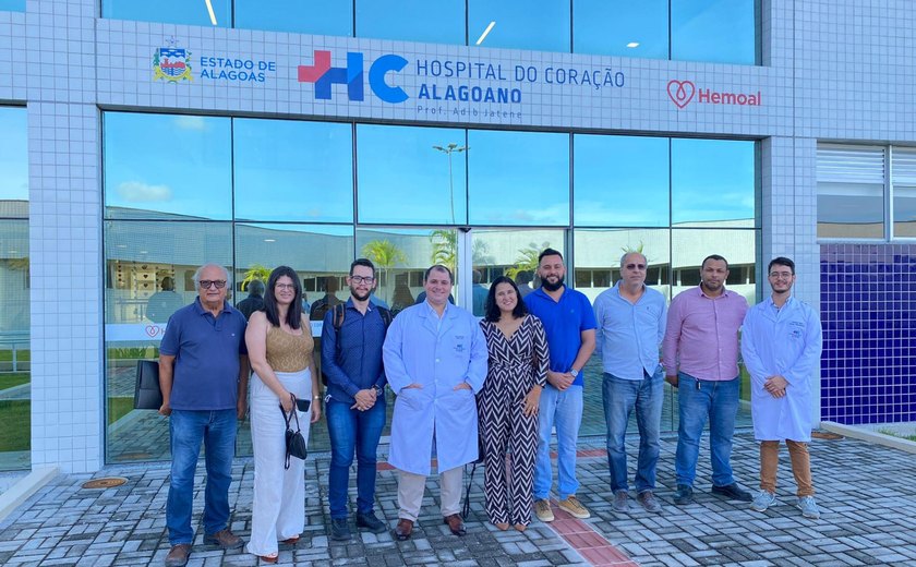 Técnicos da Prefeitura do Recife elogiam estrutura física e assistencial do Hospital do Coração Alagoano