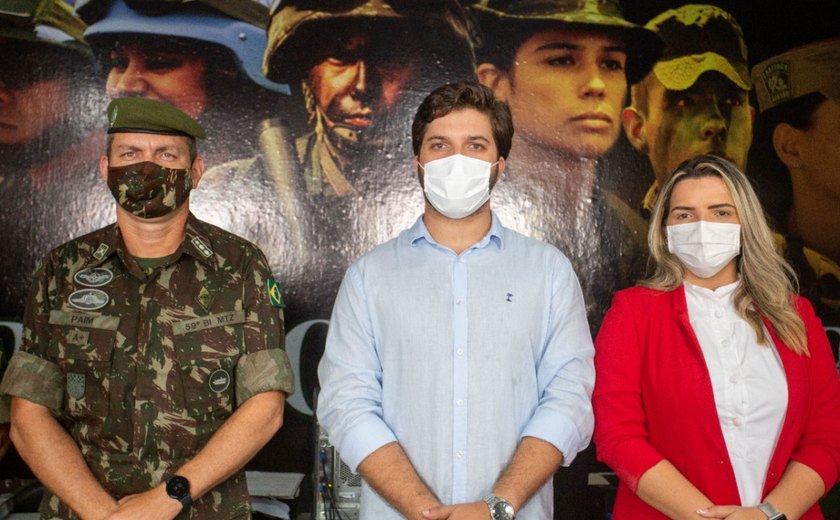 Prefeito Lucas Santos reinaugura Junta de Serviço Militar de Traipu