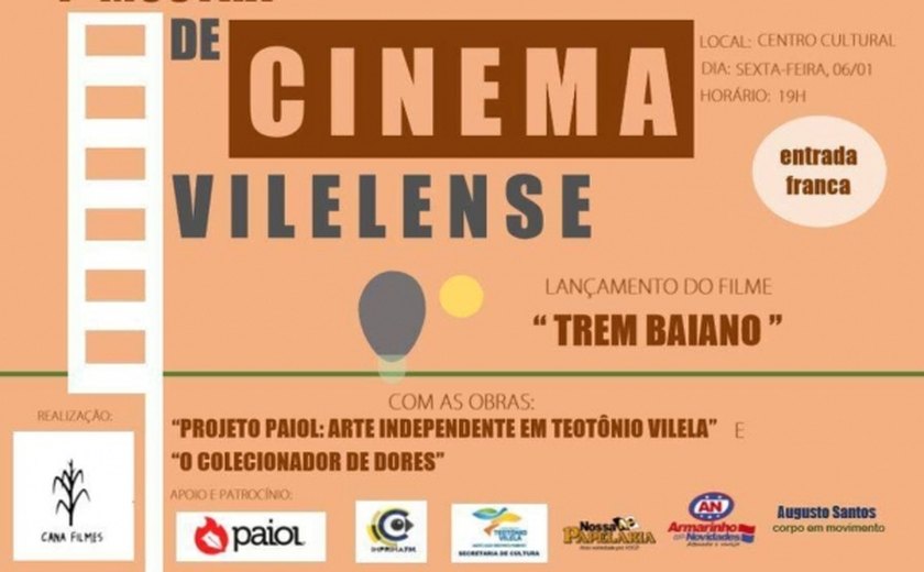 1ª Mostra de Cinema Vilelense ocorre nesta sexta-feira (6)