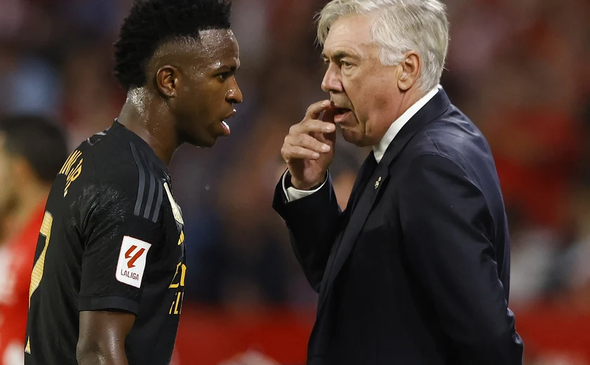 Vinicius Jr. está de volta à melhor forma, diz técnico do Real Madrid