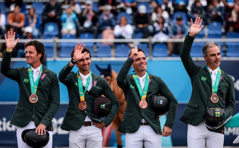 Pan: equipe brasileira garante medalha de bronze nos saltos do hipismo