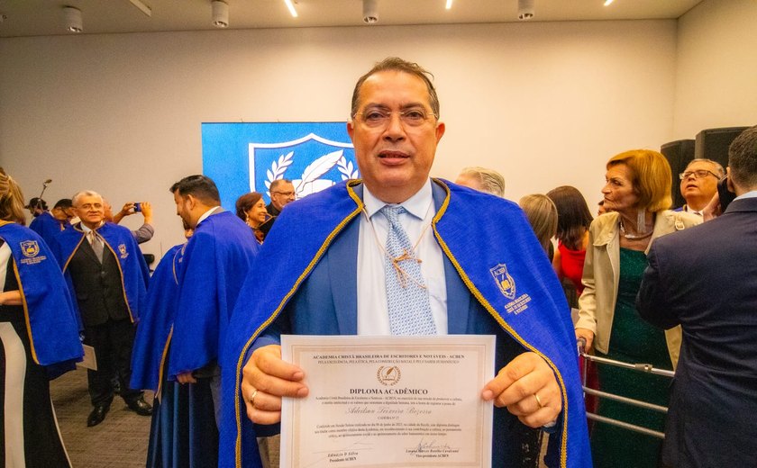 Em Recife, advogado alagoano toma posse como membro da Academia Brasileira de Escritores e Notáveis