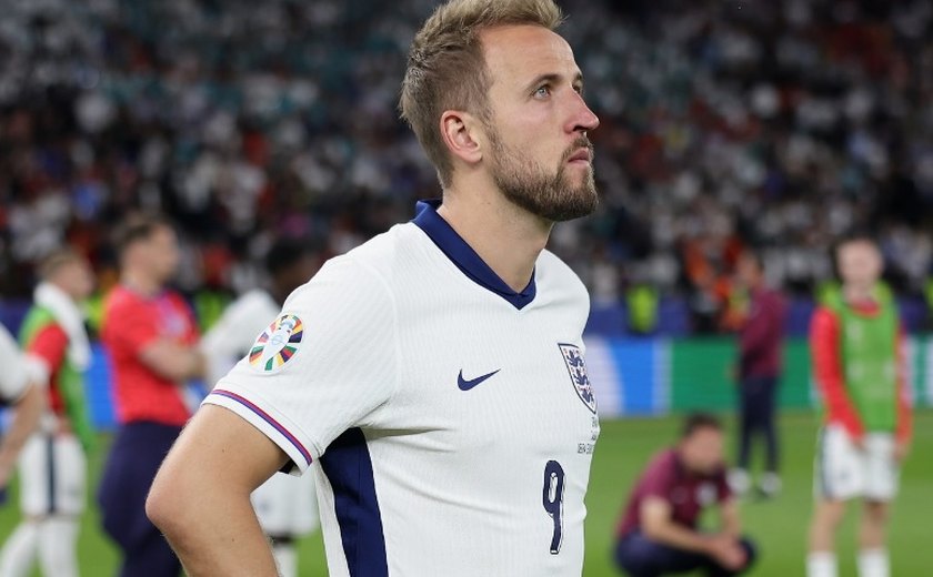 Kane admite 'coração partido' com vice da Eurocopa, mas pede para Inglaterra 'voltar a lutar'