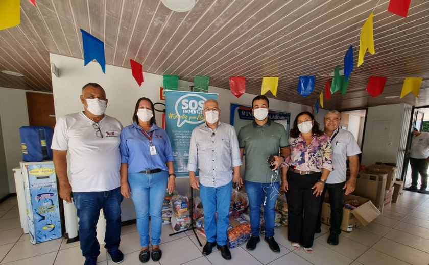SOS Alagoas: campanha da AMA recebe donativos do Sincodiv para municípios afetados pelas chuvas Administrativa