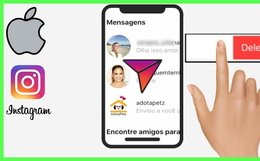 Como apagar mensagem do instagram
