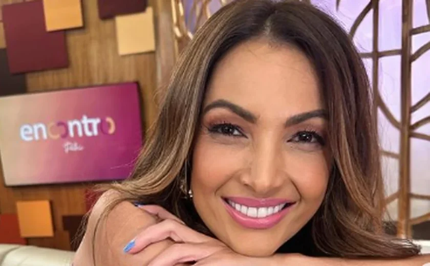 Patrícia Poeta apresenta o Encontro após passar por cirurgia no fim de semana